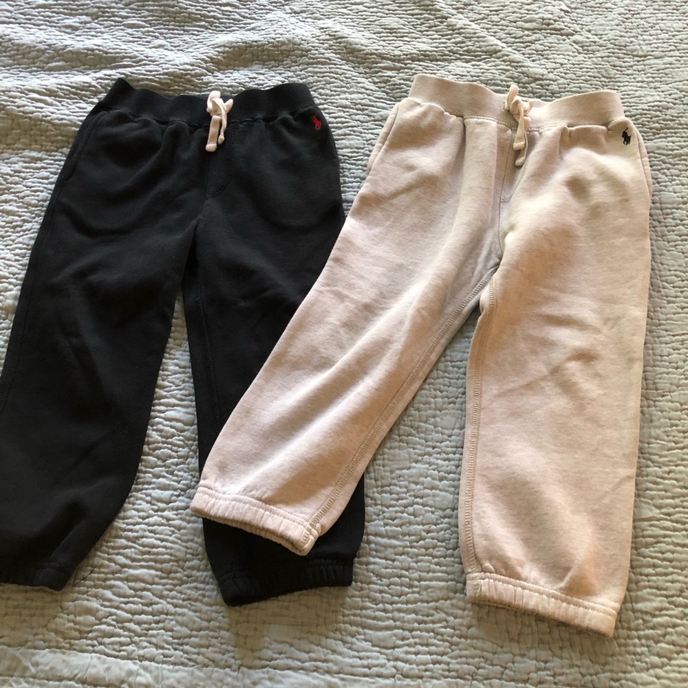 Two pairs of boys Ralph Lauren sweatpants